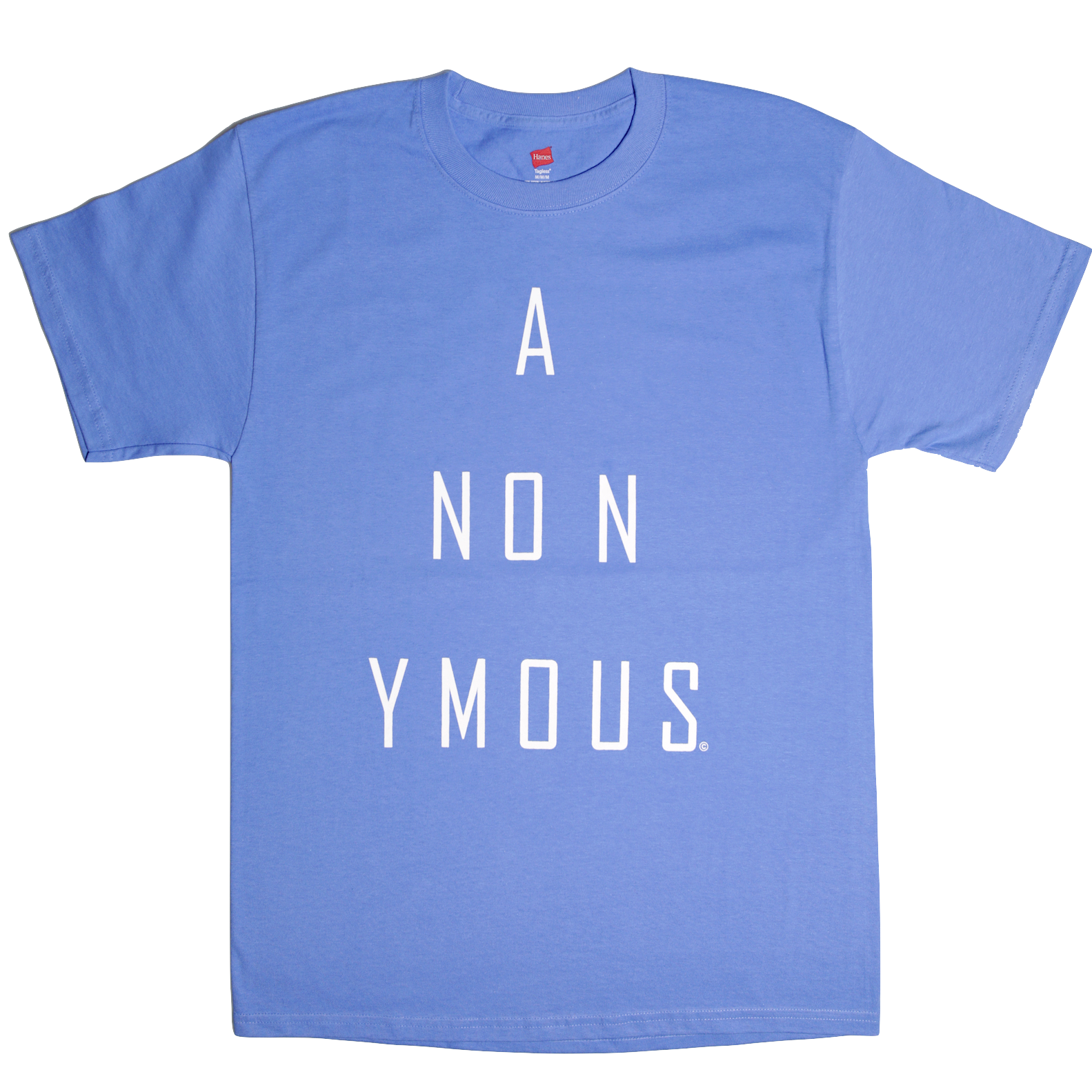 ANONYMOUS (Light Blue)Men's/ Unisex T-SHIRT