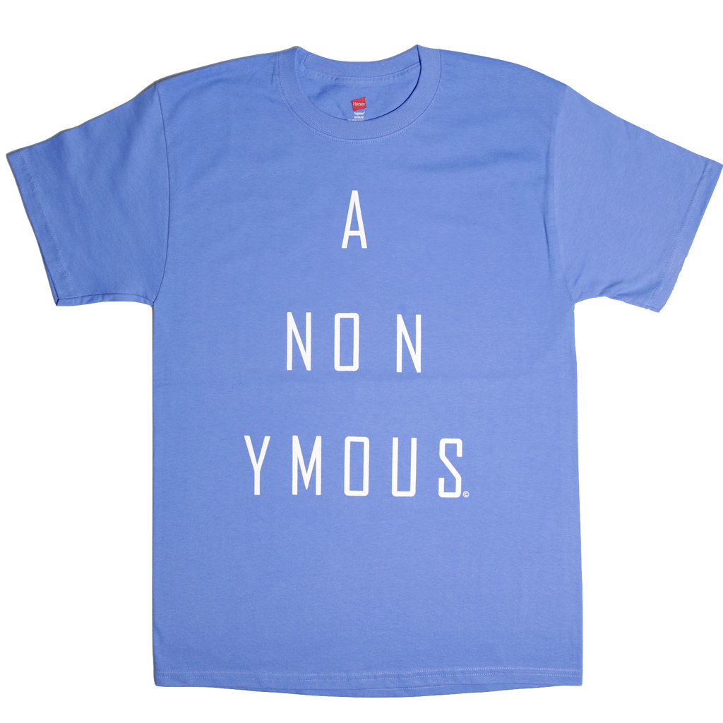 ANONYMOUS (Light Blue)Men's/ Unisex T-SHIRT