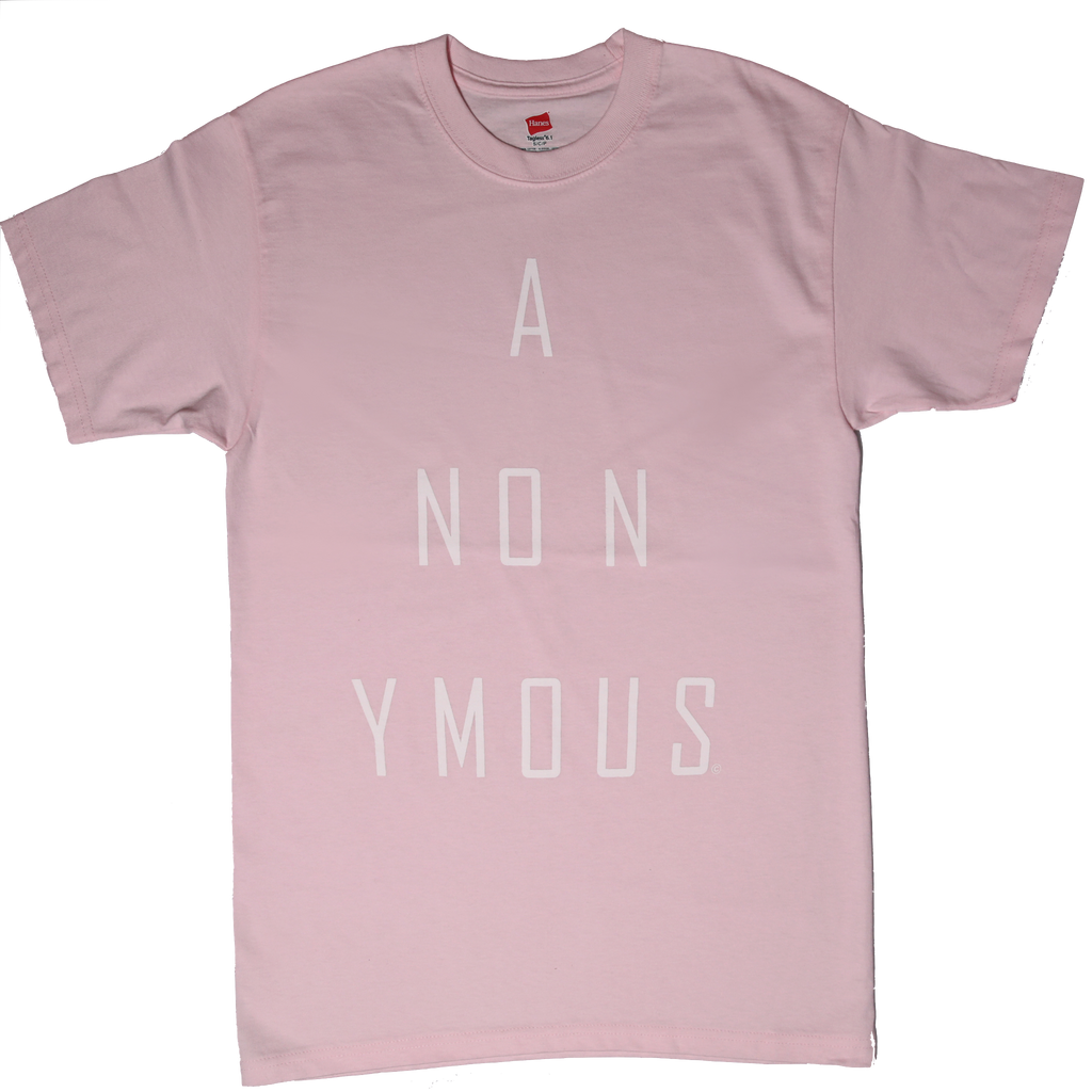 ANONYMOUS (Pink)Men's/Unisex T-SHIRT