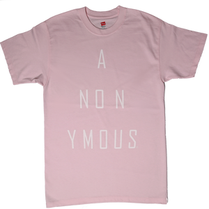 ANONYMOUS (Pink)Men's/Unisex T-SHIRT
