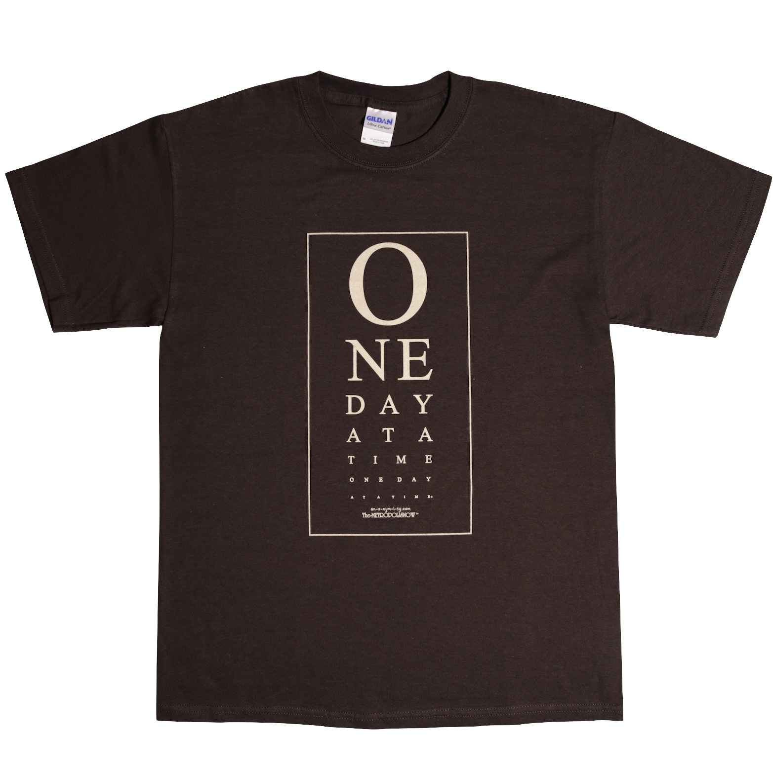 ONE DAY AT A TIME (Chocolate Brown) Men's T-SHIRT