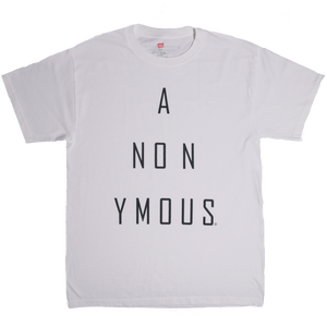 ANONYMOUS (White) Men's T-SHIRT