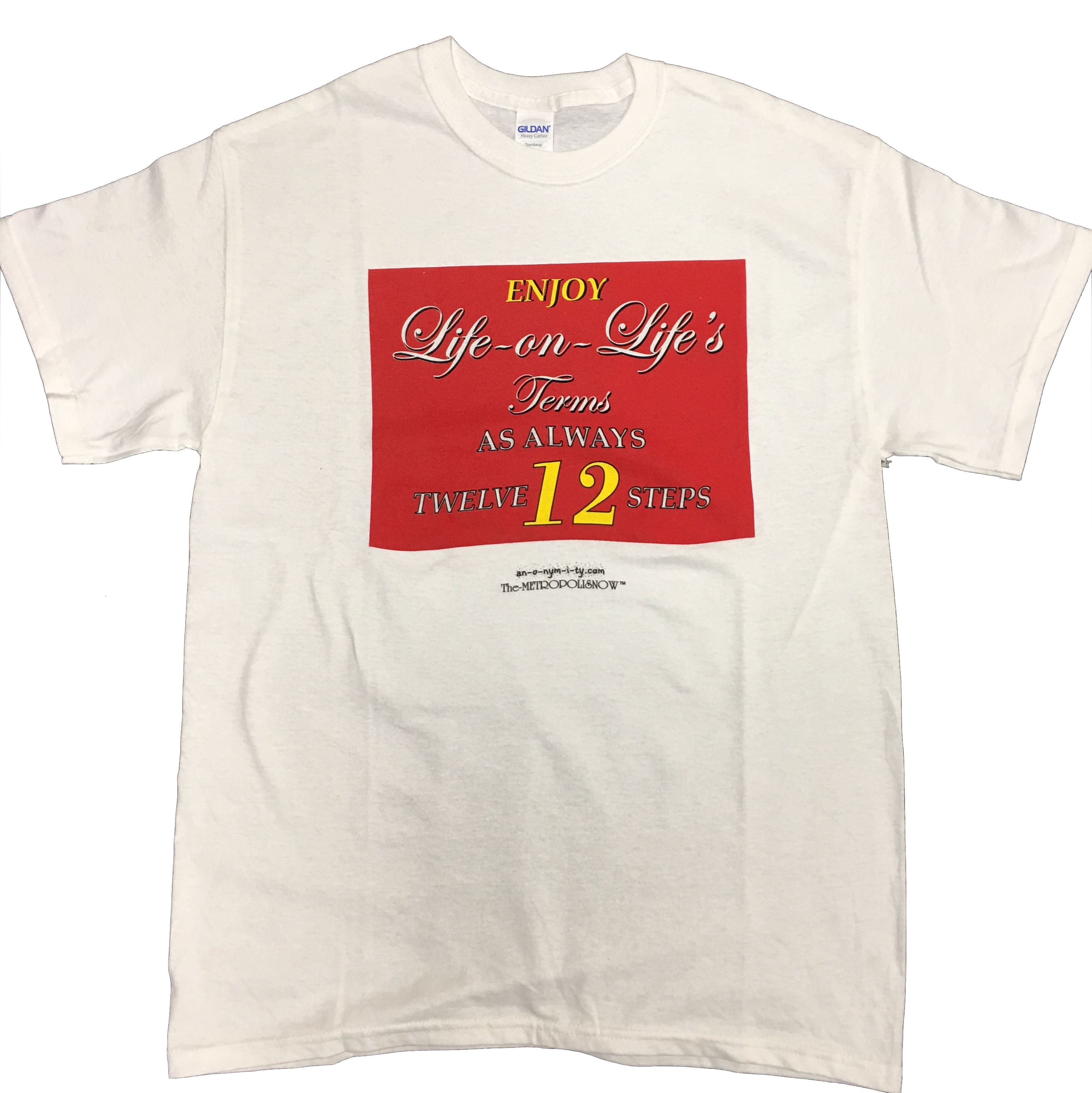 LIFE ON LIFE'S TERMS (White) Men's T-SHIRT