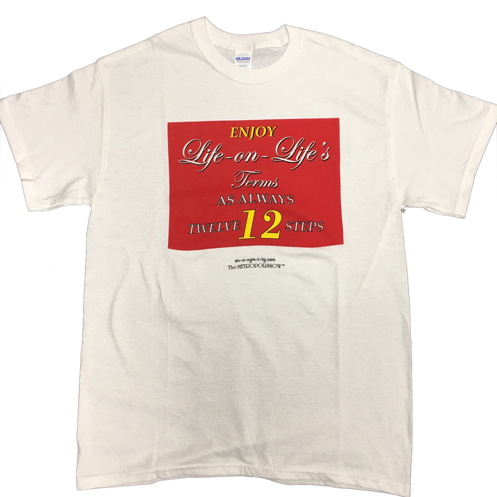 LIFE ON LIFE'S TERMS (White) Men's T-SHIRT